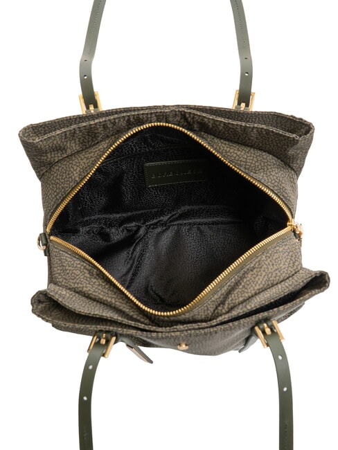 L'ECOLE NYLON Shopper de umar, cu curea de umar dafin - Genți femei