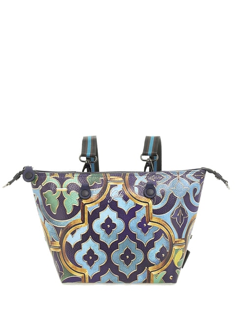 G3 PLUS MEDIUM MULTICOLOR Geantă de cumpărături plată transformabilă vitraliu ornamental - Genți femei