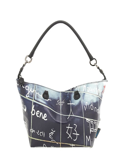 G3 PLUS LARGE MULTICOLOR Geantă de cumpărături plată transformabilă Te iubesc - Genți femei