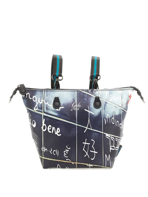 G3 PLUS LARGE MULTICOLOR Geantă de cumpărături plată transformabilă Te iubesc - Genți femei