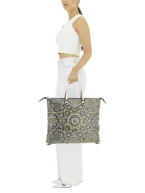G3 PLUS LARGE MULTICOLOR Geantă de cumpărături plată transformabilă mandală - Genți femei