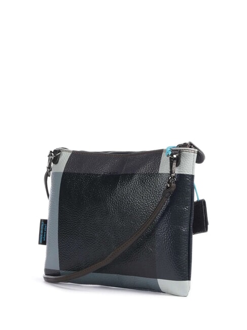 BEYONCE POP M Geantă de umăr din piele cu curea de mână geometric negru - Genți femei