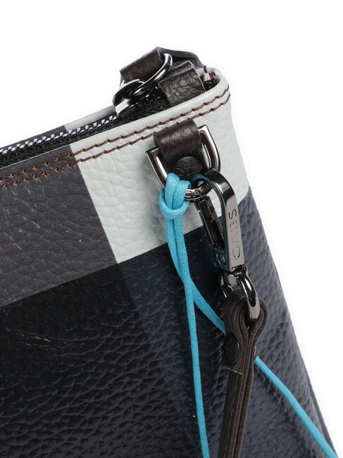 BEYONCE POP M Geantă de umăr din piele cu curea de mână geometric negru - Genți femei