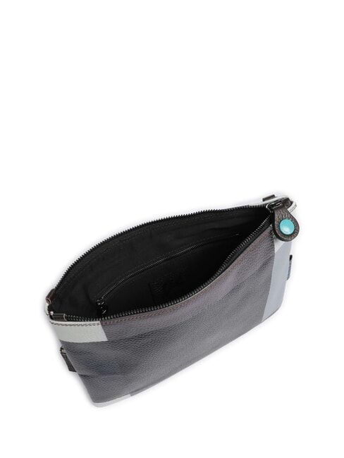 BEYONCE POP M Geantă de umăr din piele cu curea de mână geometric negru - Genți femei