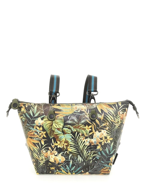 G3 PLUS MEDIUM MULTICOLOR Geantă de cumpărături plată transformabilă junglă - Genți femei