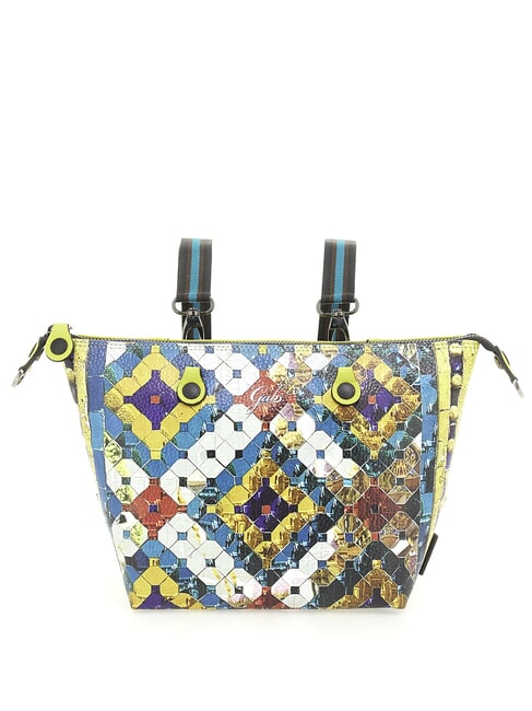 G3 PLUS MEDIUM MULTICOLOR Geantă de cumpărături plată transformabilă paiete cu diamante - Genți femei
