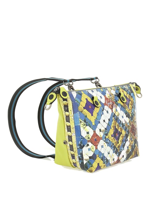 G3 PLUS MEDIUM MULTICOLOR Geantă de cumpărături plată transformabilă paiete cu diamante - Genți femei