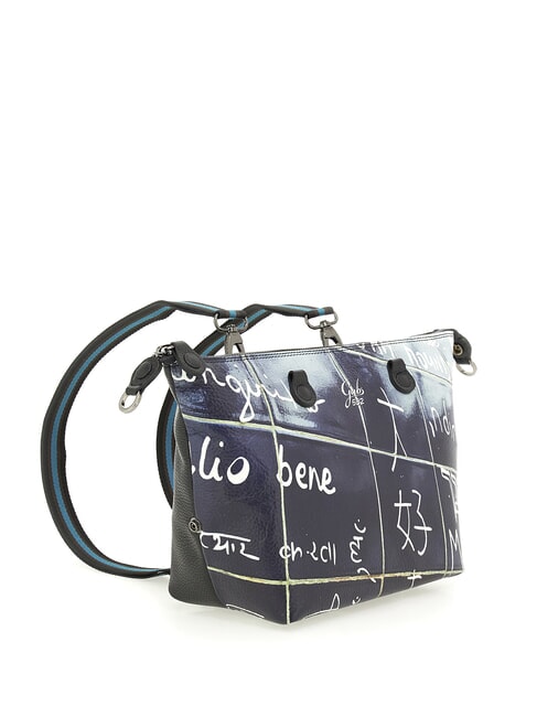 G3 PLUS MEDIUM MULTICOLOR Geantă de cumpărături plată transformabilă Te iubesc - Genți femei