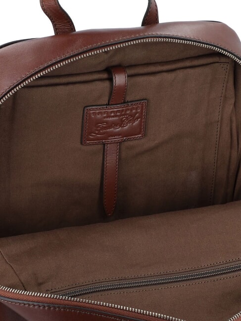ALBERTO Rucsac pentru laptop de 13", din piele Maro / Paladiu - Rucsacuri pentru laptop