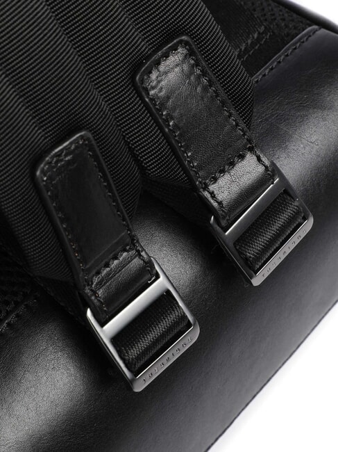 FILIPPO Rucsac din piele, suport laptop 13". ruteniu mat negru / întunecat - Rucsacuri pentru laptop