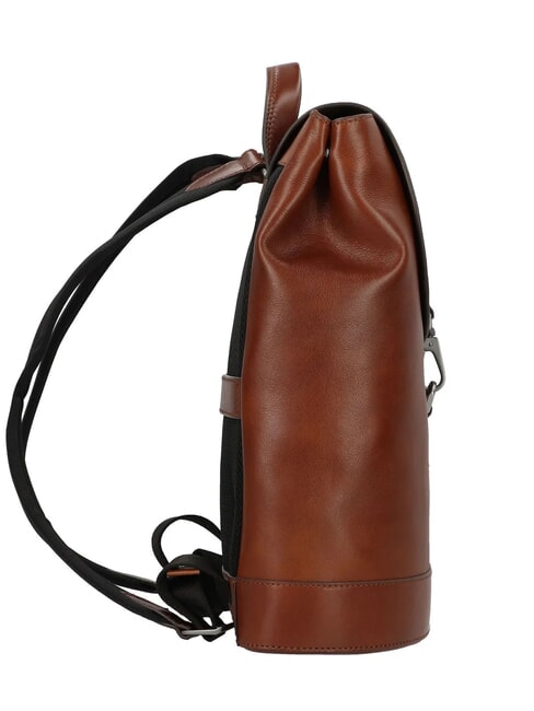 GIACOMO Rucsac pentru laptop de 13", din piele Maro / Ruteniu - Rucsacuri pentru laptop