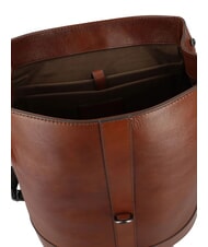 THE BRIDGE GIACOMO Rucsac pentru laptop de 13", din piele Maro / Ruteniu - Rucsacuri pentru laptop - 4