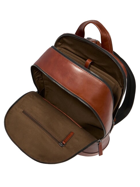GIACOMO Rucsac de laptop din piele Maro / Ruteniu - Rucsacuri pentru laptop