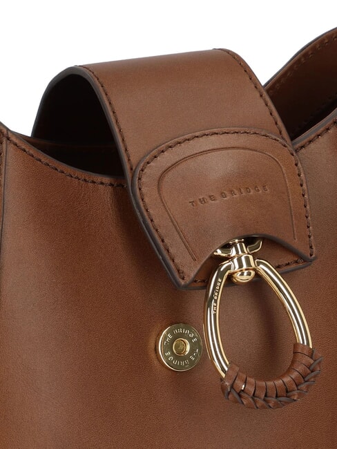 ERICA Geantă de umăr, piele BROWN - Genți femei