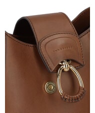 THE BRIDGE ERICA Geantă de umăr, piele BROWN - Genți femei - 3