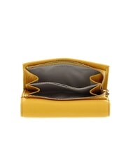 COCCINELLE METALLIC SOFT Portofel dublu din piele ciocanita însorită - Portofele femei - 3