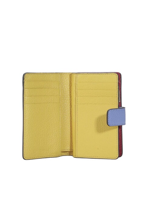 METALLIC TRICOLOR Portofel de piele sangrie - Portofele femei