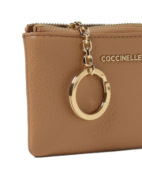 METALLIC SOFT Poșetă plic pentru monede piei - Portofele femei