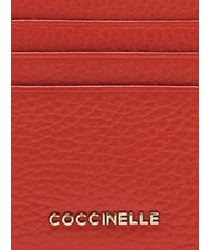 COCCINELLE METALLIC SOFT  Suport plat pentru card din piele gazpacho - Portofele femei - 2