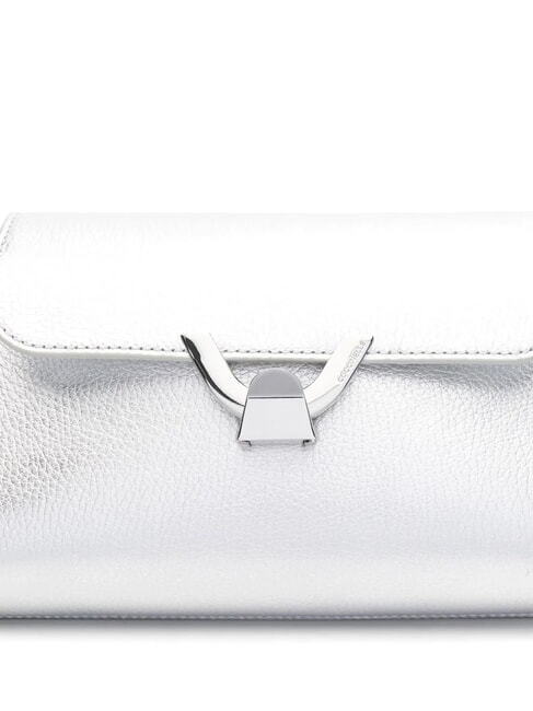 DEW Geanta de umar, din piele SILVER - Genți femei