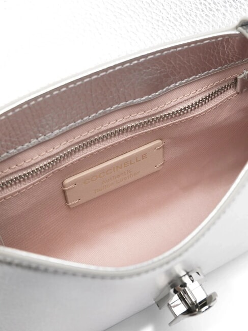 DEW Geanta de umar, din piele SILVER - Genți femei