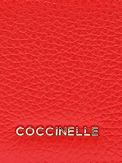 METALLIC SOFT Portofel mic din piele gazpacho - Portofele femei