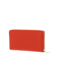 COCCINELLE METALLIC SOFT Portofel din piele texturată cu fermoar gazpacho - Portofele femei - 4