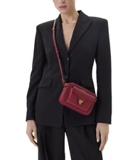 COCCINELLE BEAT SOFT Mini geanta din piele texturata sangrie - Genți femei - 5