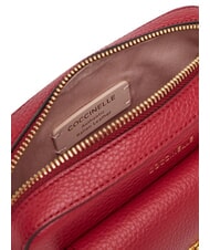 COCCINELLE BEAT SOFT Mini geanta din piele texturata sangrie - Genți femei - 6