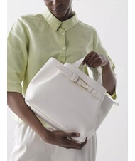 COCCINELLE MALORY Cumpărător de mână, cu curea de umăr alb - Genți femei - 7