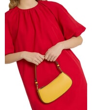 COCCINELLE MERVEILLE Geanta de umar din piele texturata însorită - Genți femei - 5