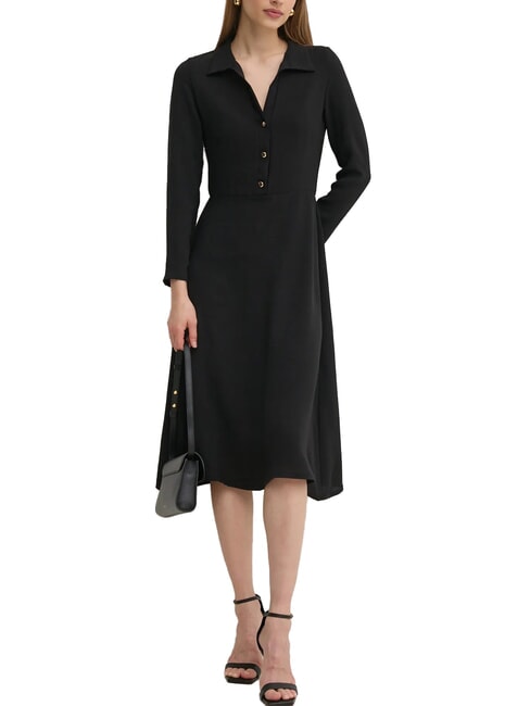 DEW Geanta de umar, din piele negru - Genți femei