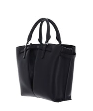 COCCINELLE FLORES Geantă medie din piele ciocănită negru - Genți femei - 3