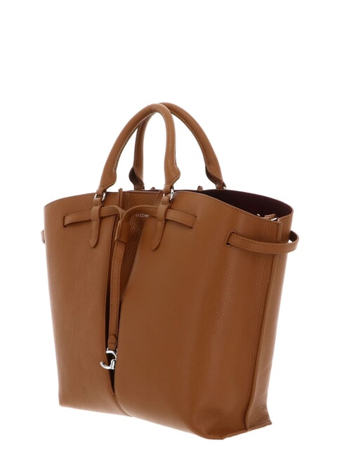 FLORES Geantă medie din piele ciocănită CUIR - Genți femei