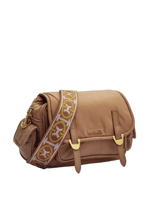 CAMPUS PUFFY NY Geantă de umăr din nailon și piele piei - Genți femei