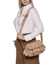 COCCINELLE CAMPUS PUFFY NY Geantă de umăr din nailon și piele piei - Genți femei - 5