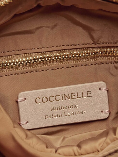 CAMPUS PUFFY NY Geantă de umăr din nailon și piele piei - Genți femei