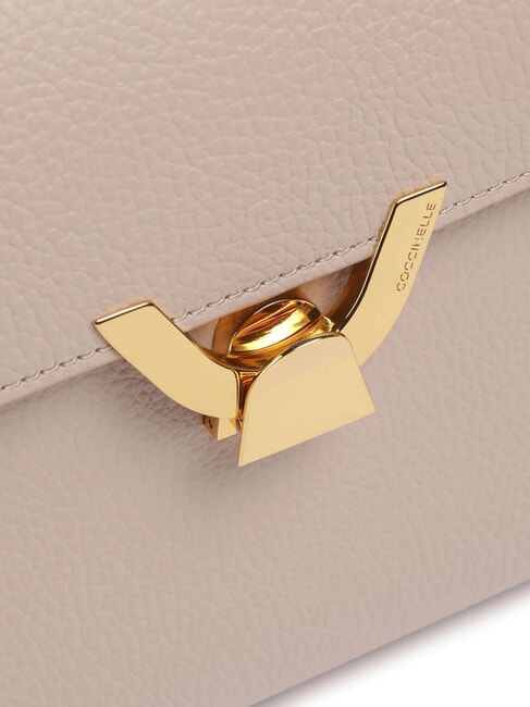 DEW Geantă de umăr medie din piele ciocănită rozete - Genți femei