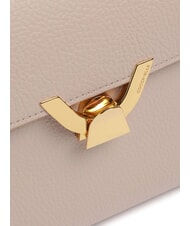 COCCINELLE DEW Geantă de umăr medie din piele ciocănită rozete - Genți femei - 3