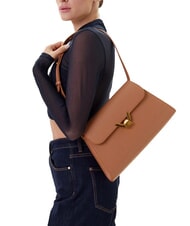 COCCINELLE DEW Geantă de umăr medie din piele ciocănită piei - Genți femei - 5