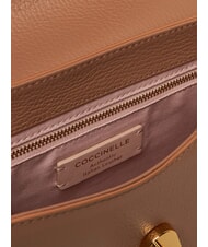 COCCINELLE DEW Geantă de umăr medie din piele ciocănită piei - Genți femei - 6