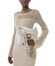 COCCINELLE ARLETTIS SIGNATURE Geantă din piele cu curea de umăr cu logo alb - Genți femei - 6