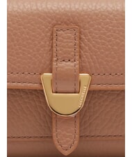 COCCINELLE CAMPUS Portofel compact din piele ciocănită piei - Portofele femei - 3