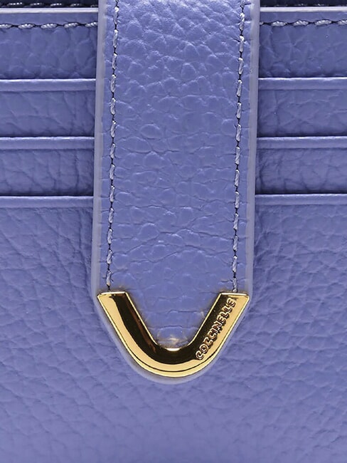 DEW Portcard din piele cu portofel pentru monede albastru - Portofele femei