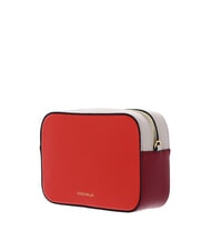 COCCINELLE TEBE TRICOLOR Geantă de umăr mini din piele ciocănită gazpacho - Genți femei - 2