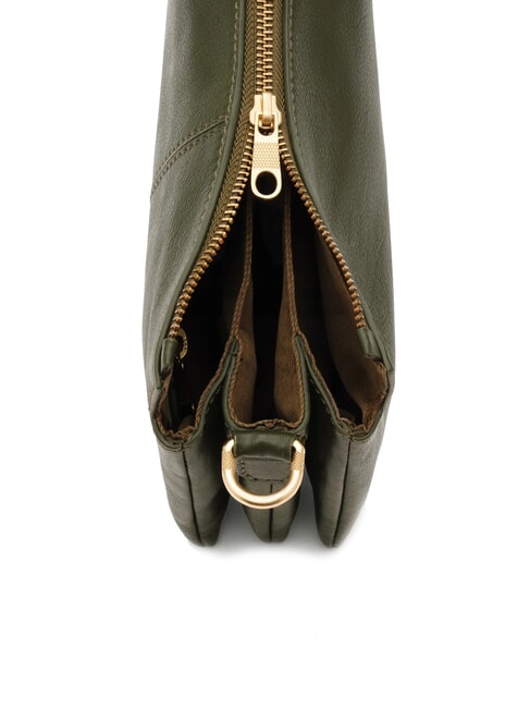 FEATHER SMALL Geantă mică de umăr din piele muşchi - Genți femei