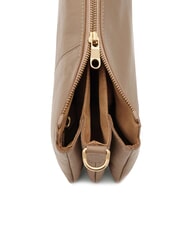 BIASIA FEATHER SMALL Geantă mică de umăr din piele taupe - Genți femei - 3