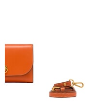 GIANNI CHIARINI ISA Portofel/clutch cu curea de umăr coral - Genți femei - 4