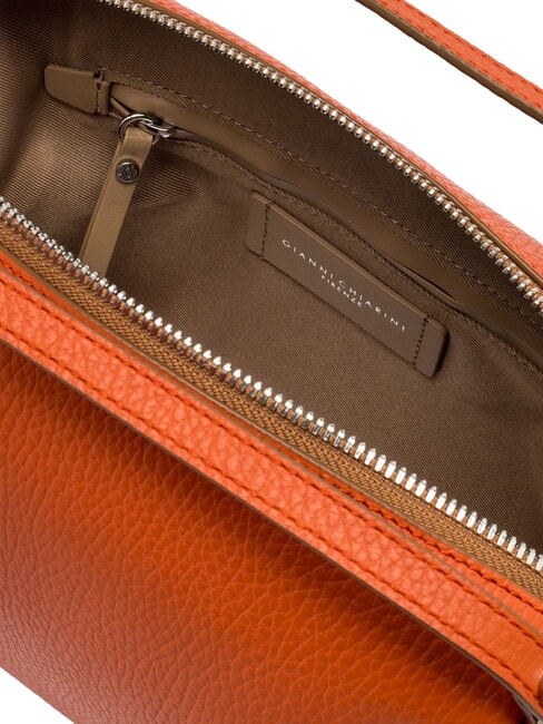 ALIFA Geanta din piele cu bareta de umar coral - Genți femei