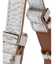 GIANNI CHIARINI PENELOPE Geanta de umar din piele caramel argintiu - Genți femei - 4